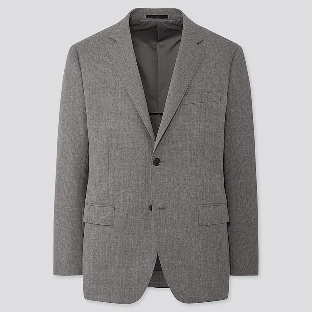 Brand new Uniqlo slim fit stretch wool mens blazer